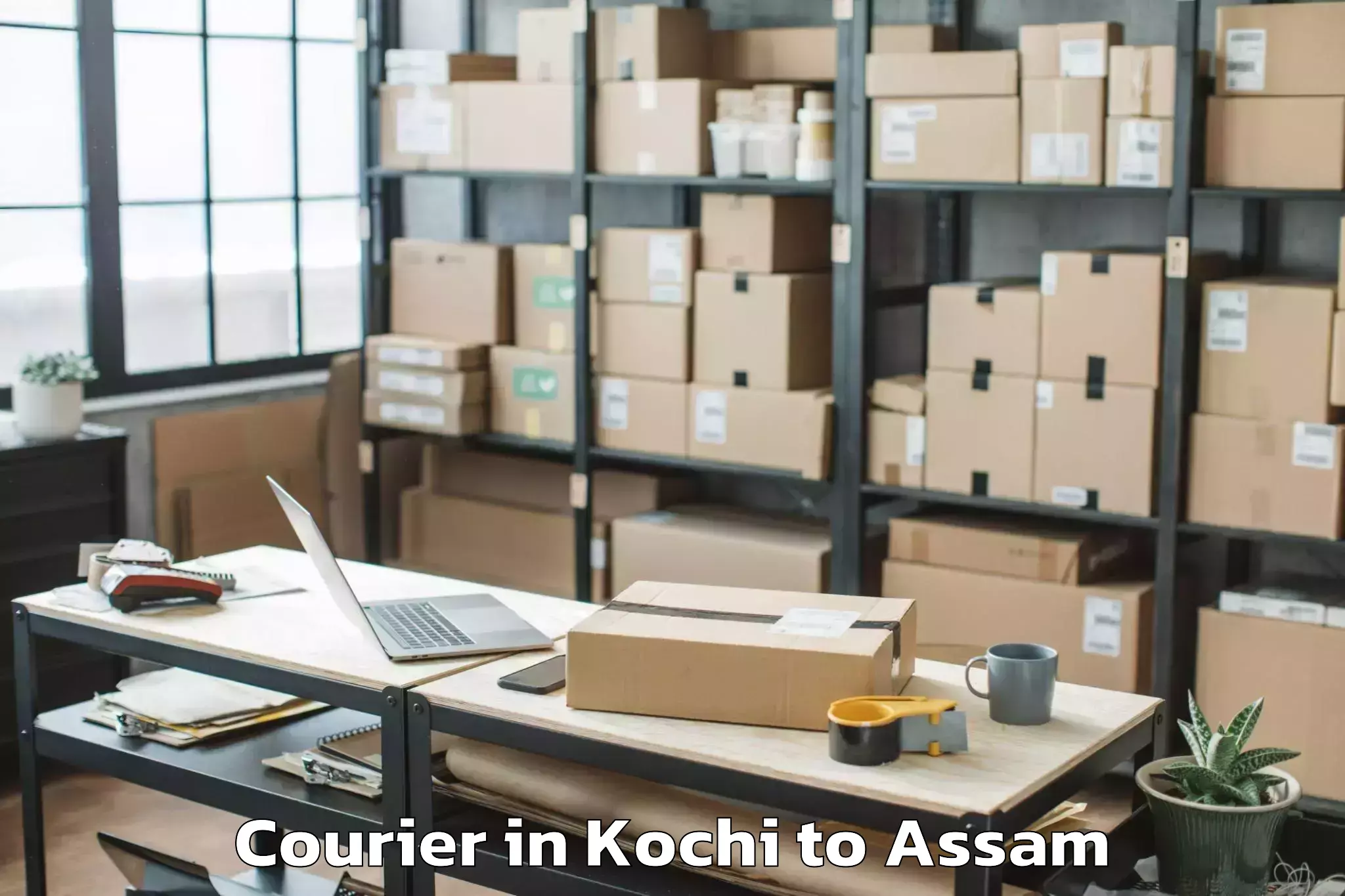 Reliable Kochi to Lumding Courier